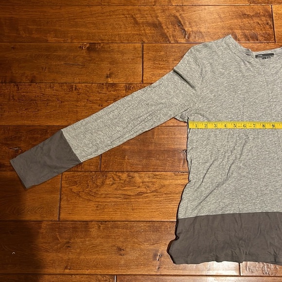 Vince Two Tone Gray Lightweight Crewneck Size L - Picture 6 of 12